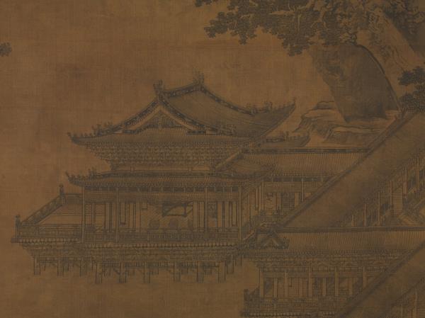 元李容瑾漢苑圖　軸