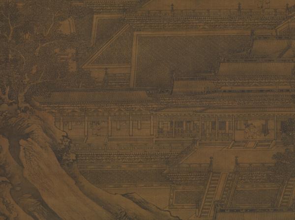 元李容瑾漢苑圖　軸