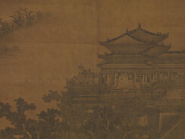 元李容瑾漢苑圖　軸