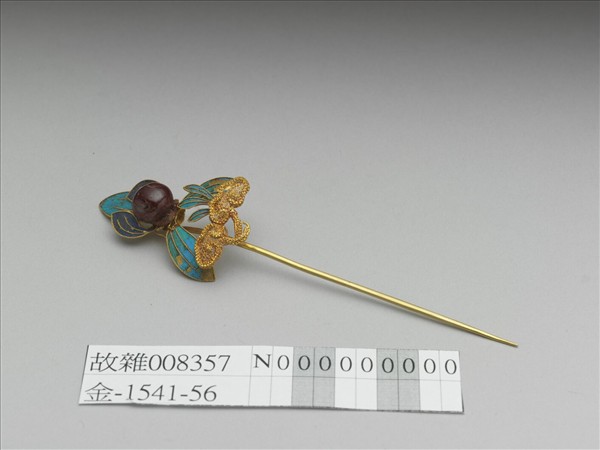金點翠蘭花簪
