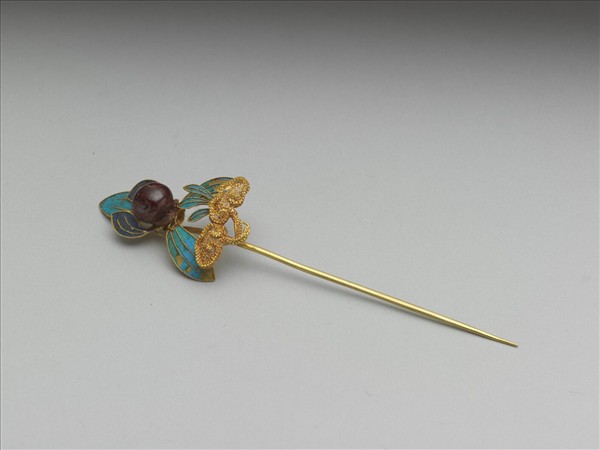 金點翠蘭花簪
