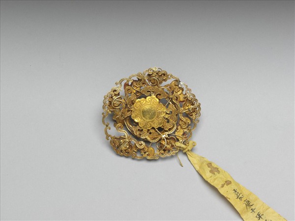 金五福捧壽面簪