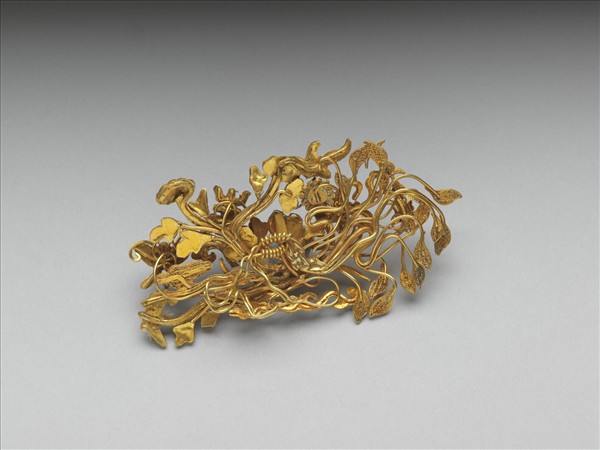 金嵌珠寶蓮花簪