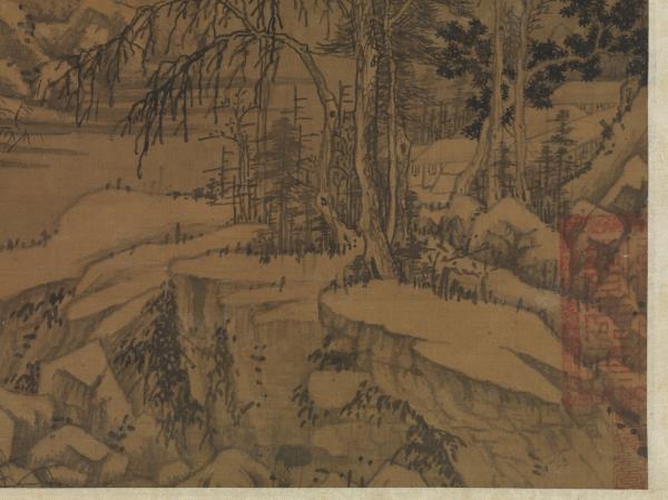 元馬琬喬岫幽居　軸