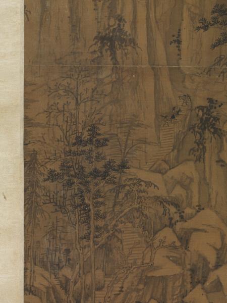 元馬琬喬岫幽居　軸