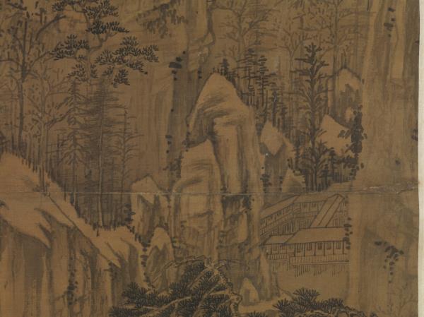 元馬琬喬岫幽居　軸