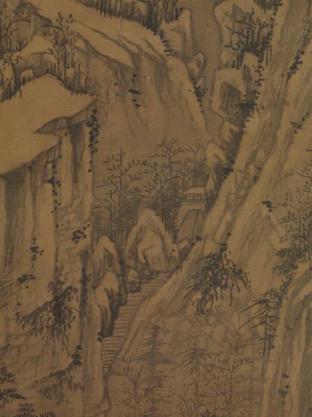 元馬琬喬岫幽居　軸