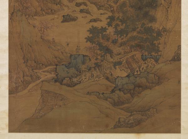 明劉度山水　軸