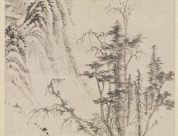 清楊補畫山水　軸