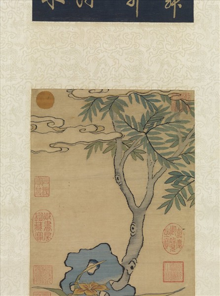 宋緙絲芝蘭　軸