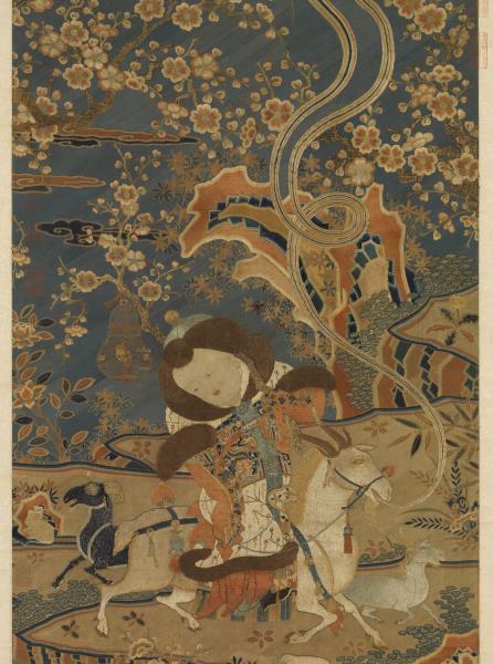 宋緙繡開泰圖　軸