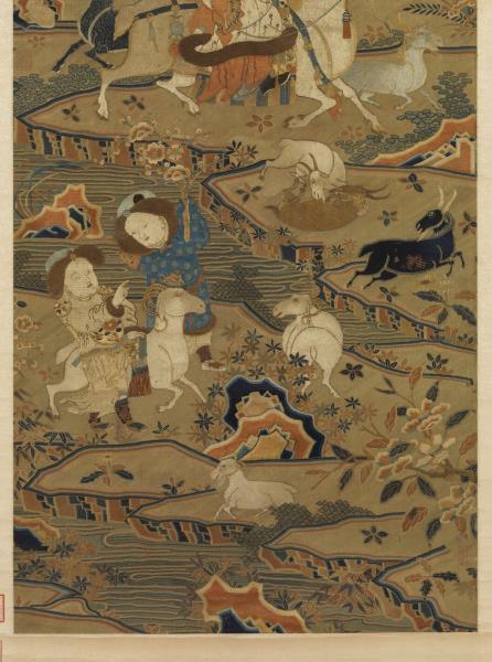 宋緙繡開泰圖　軸