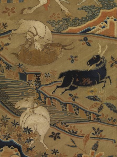 宋緙繡開泰圖　軸