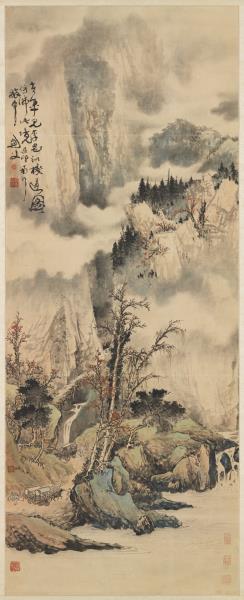 民國高劍父山水　軸