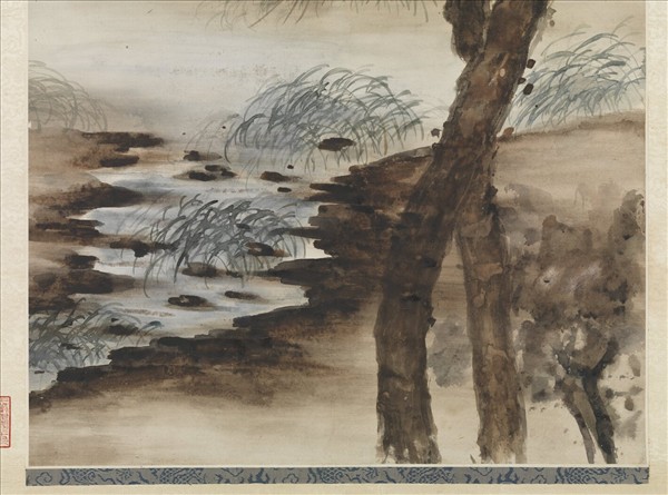 民國陳樹人山水　軸