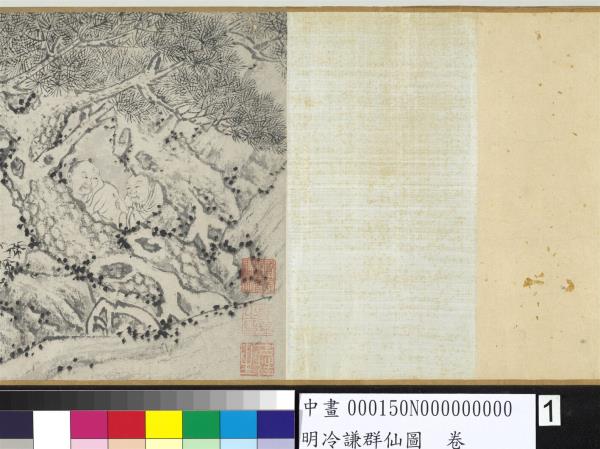 明冷謙群仙圖　卷