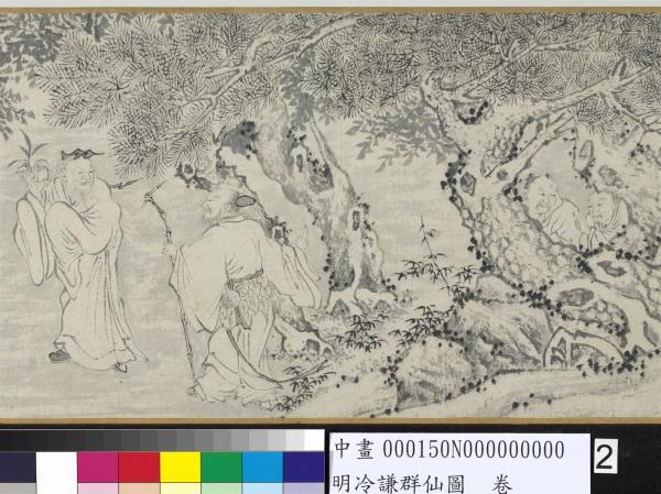 明冷謙群仙圖　卷