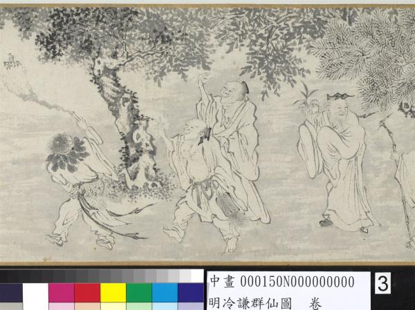 明冷謙群仙圖　卷