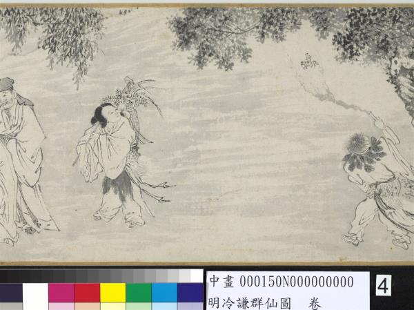 明冷謙群仙圖　卷
