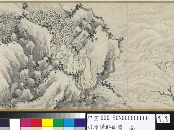 明冷謙群仙圖　卷