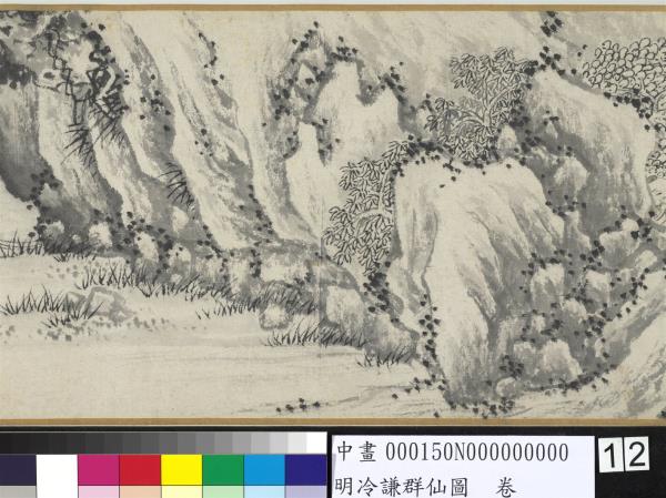 明冷謙群仙圖　卷