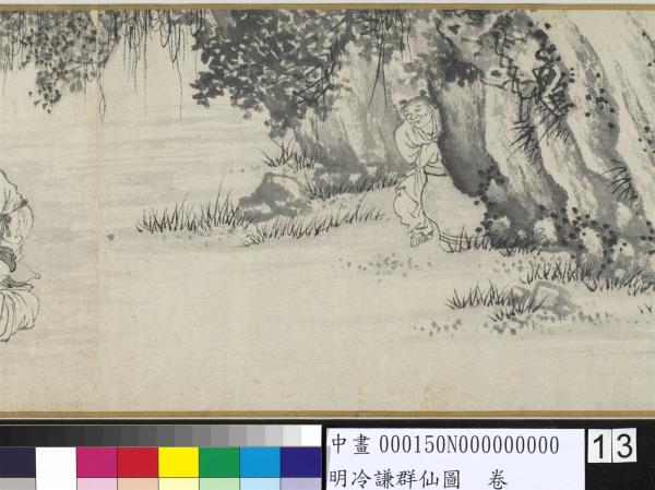 明冷謙群仙圖　卷