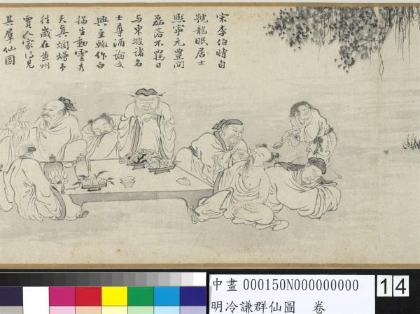明冷謙群仙圖　卷