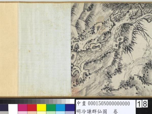 明冷謙群仙圖　卷