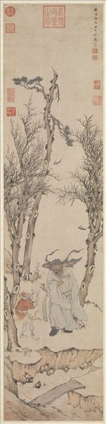 明錢穀午日鍾馗　軸