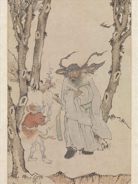 明錢穀午日鍾馗　軸