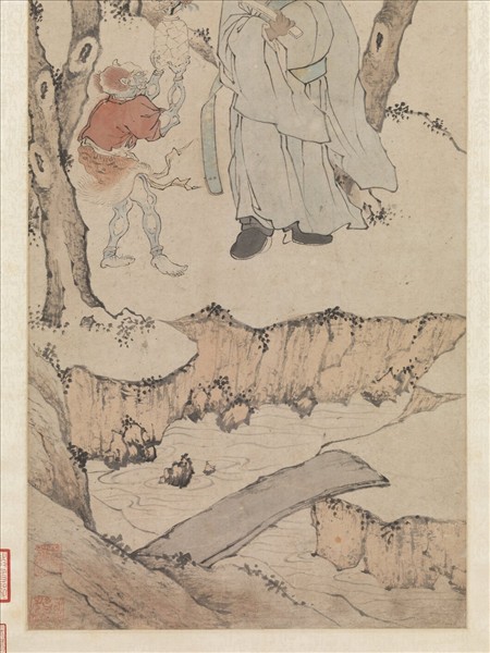 明錢穀午日鍾馗　軸