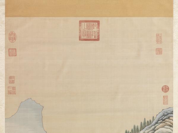 無名氏緙絲銅柱銘勳圖　軸