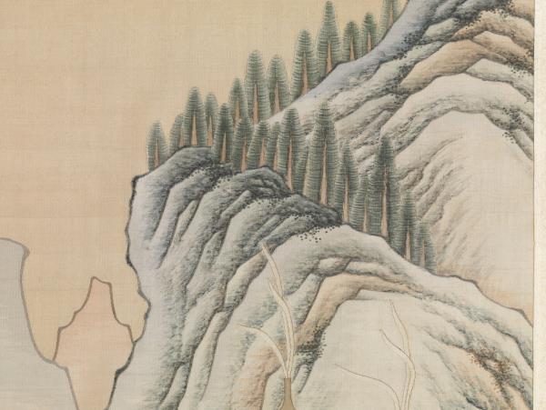 無名氏緙絲銅柱銘勳圖　軸