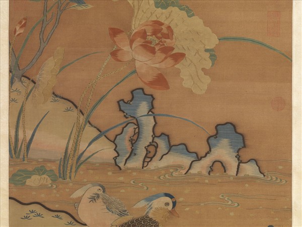 宋緙絲花鳥　軸