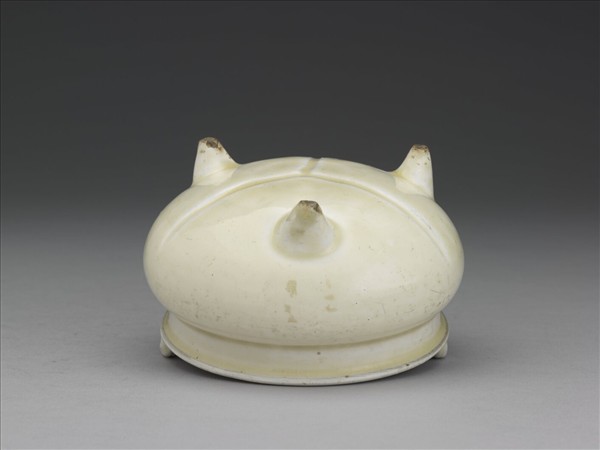 彭城窯 白瓷繩耳鼎式爐
