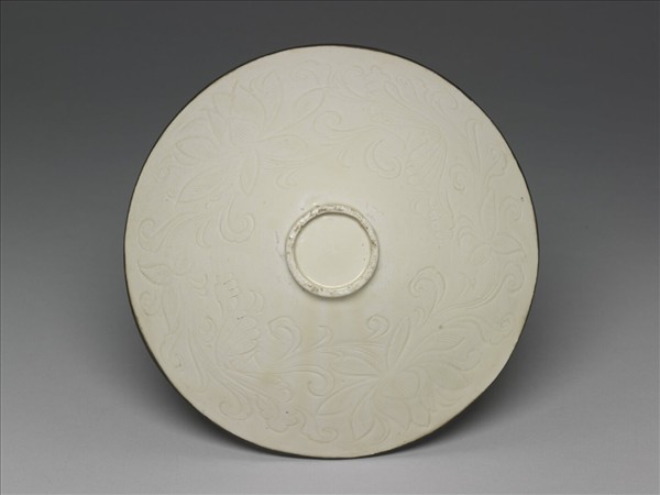 定窯 劃花海石榴笠式碗