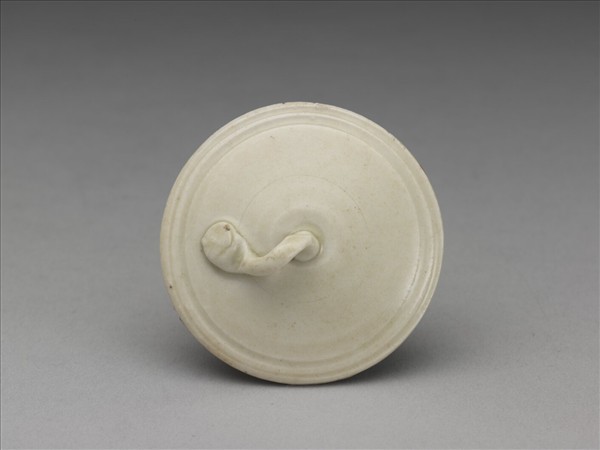 定窯 白瓷繩紋蓋罐