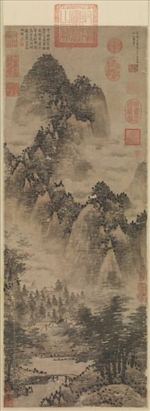 元朱叔重秋山疊翠　軸