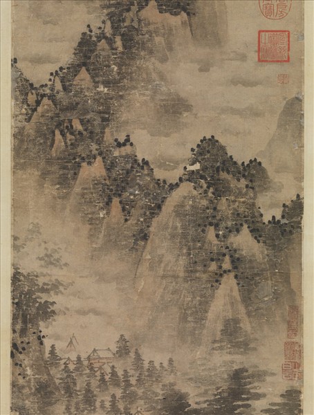 元朱叔重秋山疊翠　軸