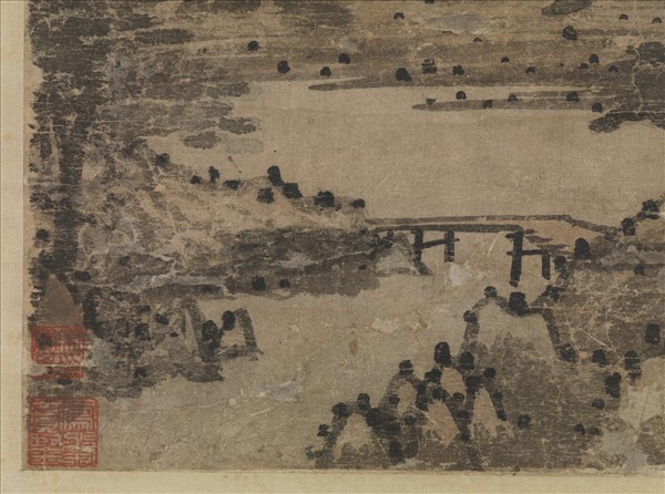 元朱叔重秋山疊翠　軸