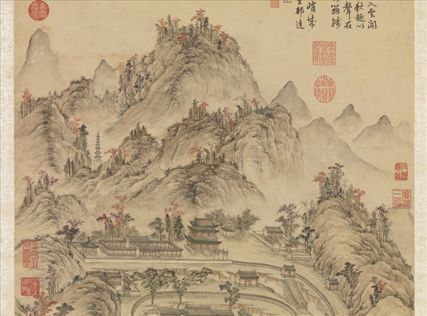 清董邦達繪御筆寶光寺詩　軸