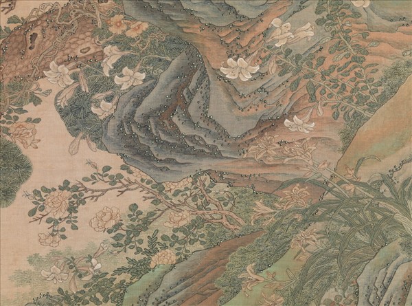 清緙絲春谿浴鴨　軸