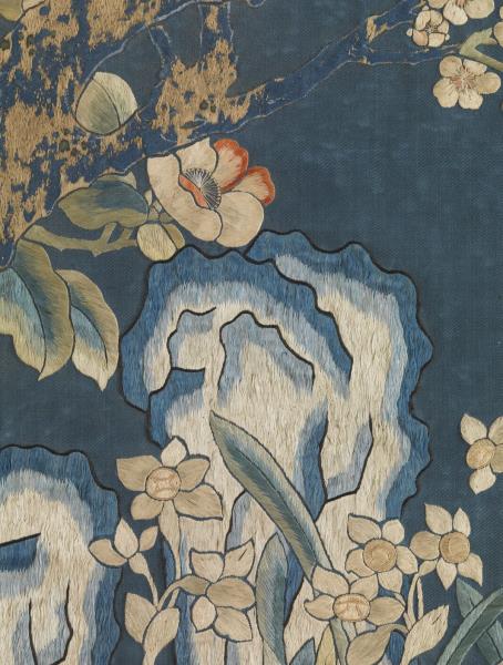 元繡先春四喜　軸