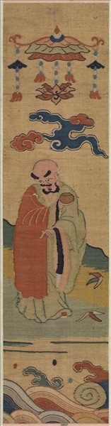 明緙絲應真像　軸