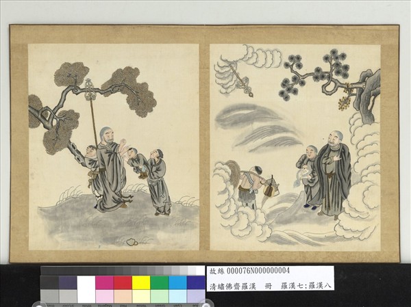 清繡佛齋羅漢　冊　羅漢七