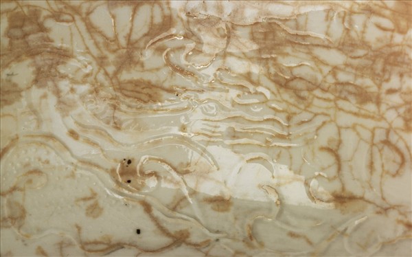 定窯 白釉雲龍紋碗