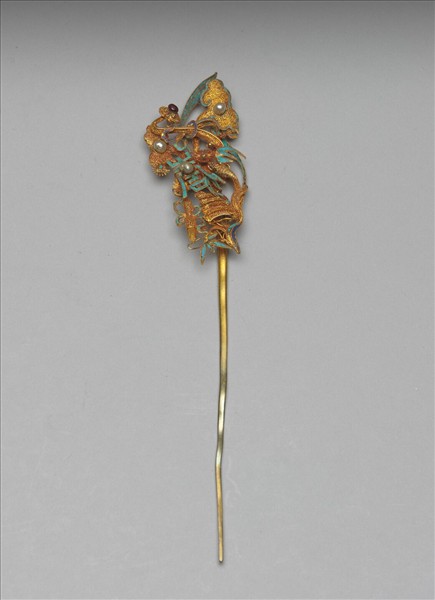 金纍絲壽字如意雲簪