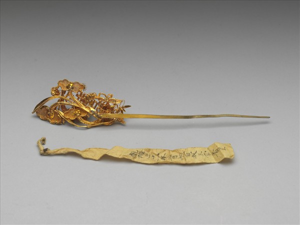 金纍絲壽字如意雲簪