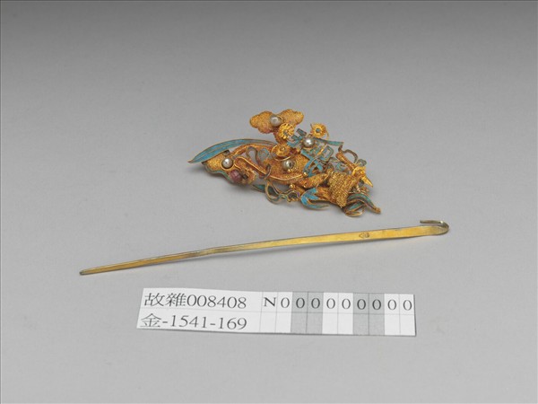 金纍絲壽字如意雲簪