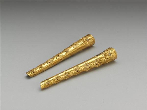 鍍金錢紋指甲套